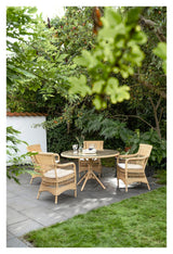 Grace Exterior Garden Table, Nature, Ø120