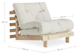 Rötter 90 bäddsoffa, beige