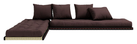 Chico futon soffa w. Tatamimattor, bruna