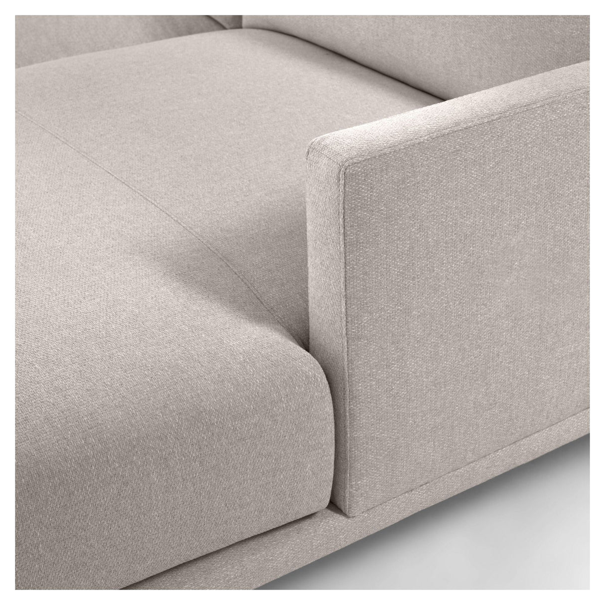 Galene 3-Pers. Soffa med vänsterläge schäslong, B214, Beige Chenille