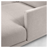 Galene 3-Pers. Soffa med vänsterläge schäslong, B214, Beige Chenille