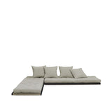 Chico futon soffa, linne w. Tatamimattor