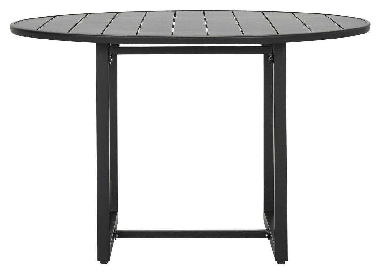 Helo Round Garden Table, Ø120, svart