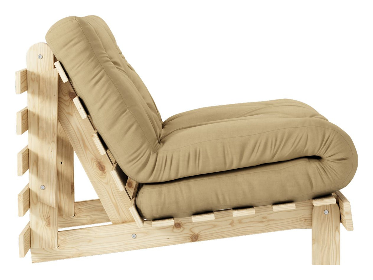 Rötter 90 bäddsoffa, tall/beige