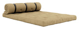 Spänne-up futon soffa, vete beige