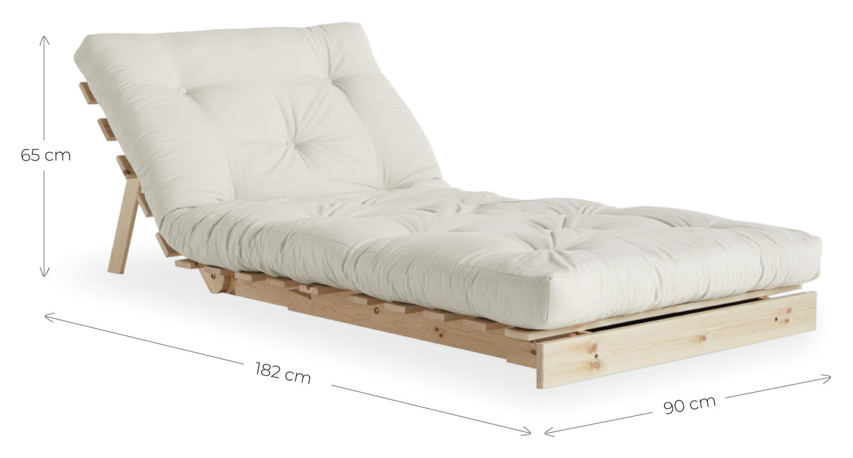 Rötter 90 bäddsoffa, beige