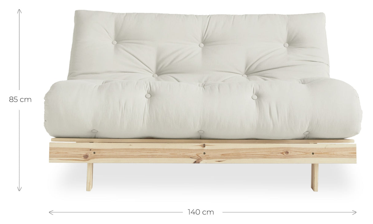 Rötter 140 bäddsoffa, tall/beige