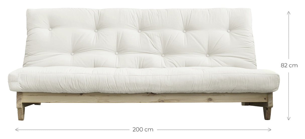 Färsk bäddsoffa, beige/natur