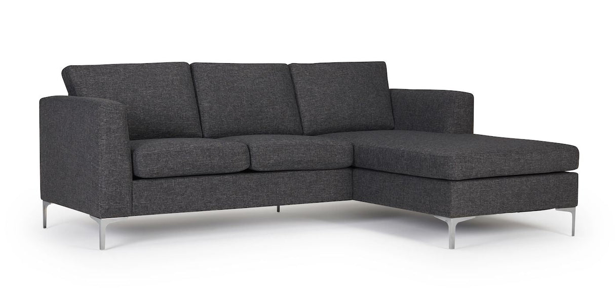 Shea 2-Pers. Sofa Gray, med höger ansikte schäslong