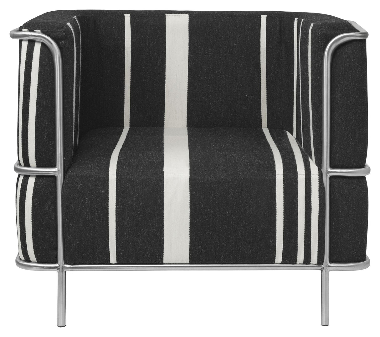 Modernistisk lounge stol, svart