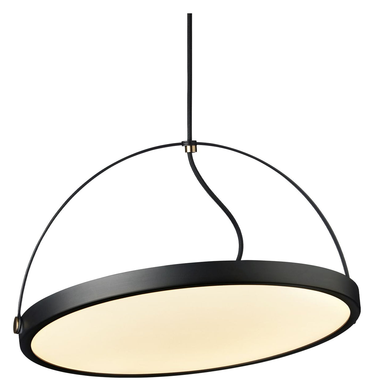 Halo Design Pivot Pendant, Ø40, Black/Antique