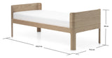 Nova Junior Bed, Oak