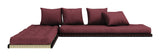 Chico Futon soffa, Bordeaux w. Tatamimattor