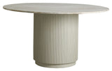 Nordal Erie Dining Table - White Marble Top, Ø140