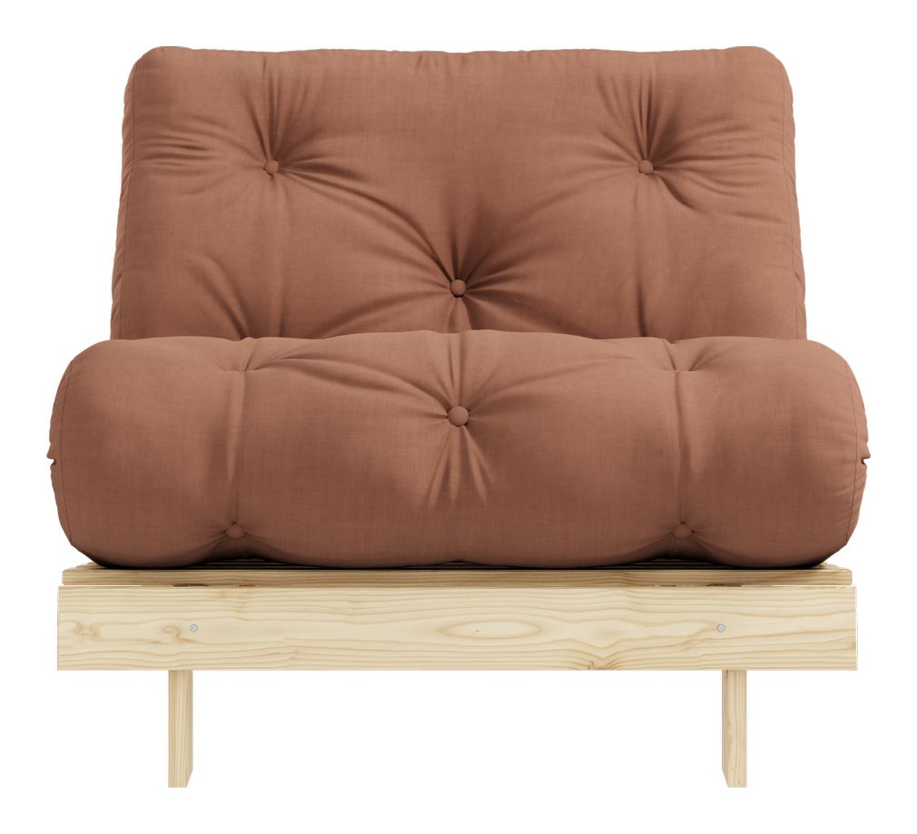 Rötter 90 bäddsoffa, tall/brun