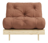 Rötter 90 bäddsoffa, tall/brun