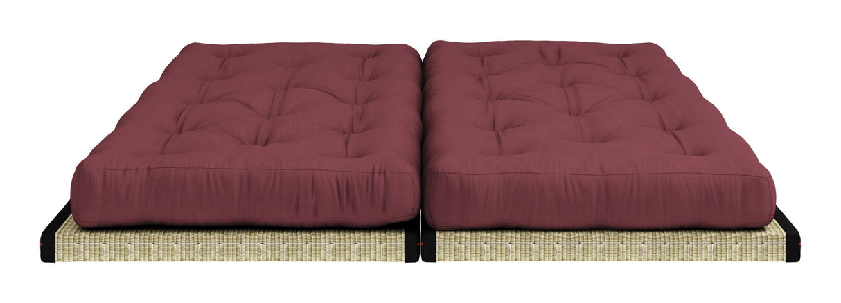 Chico Futon soffa, Bordeaux w. Tatamimattor