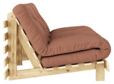 Rötter 160 bäddsoffa, tall/lerabrun,