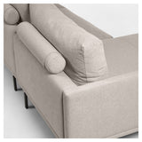 Galene 3-Pers. Soffa med höger ansikte schäslong, B254, Beige Chenille