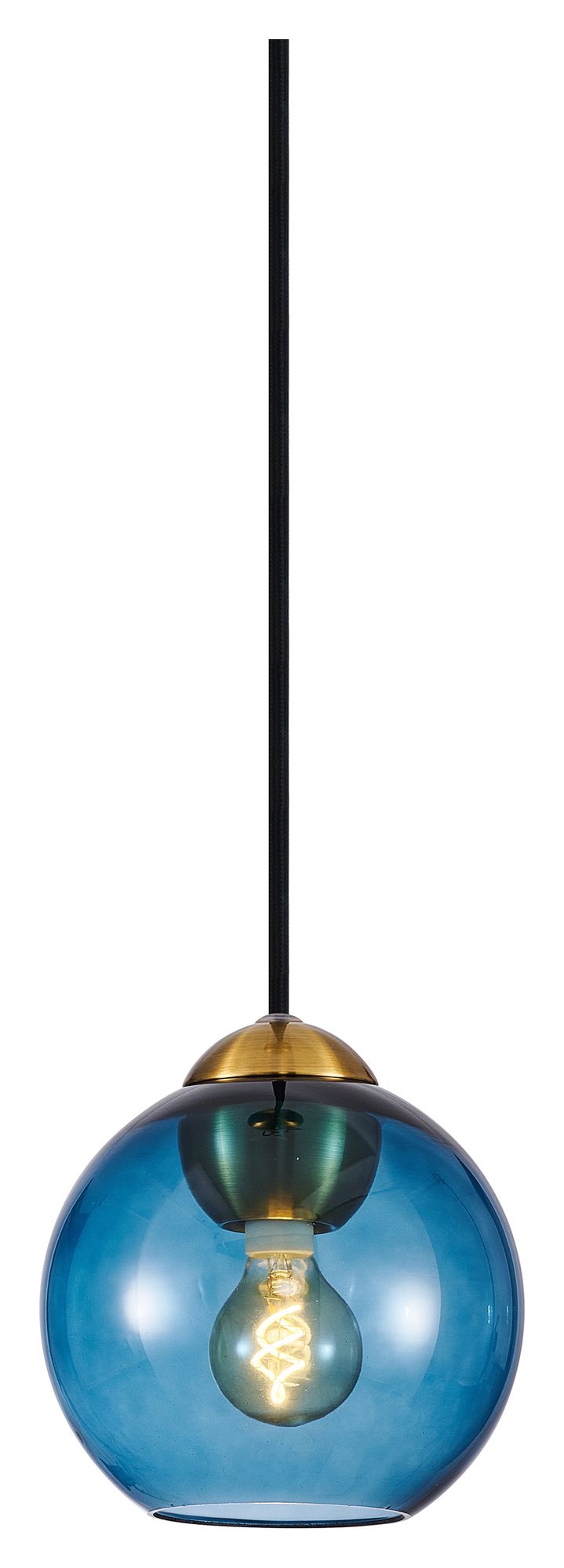 Bubbles Pendant Luminaire Ø14, Blue