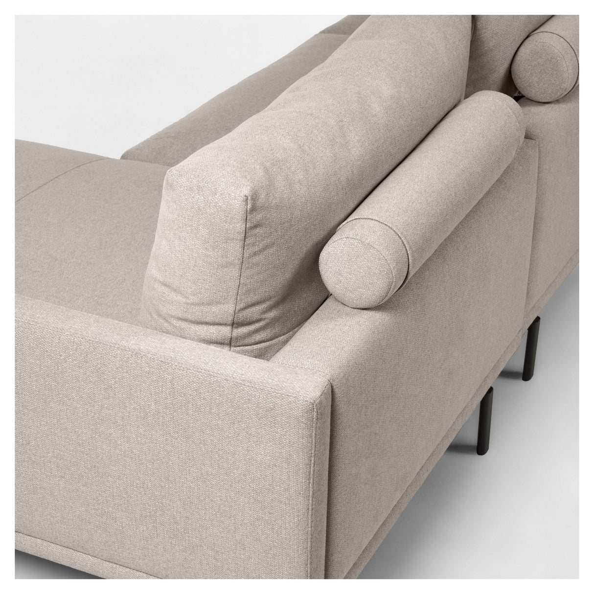 Galene 3-Pers. Soffa med vänsterläge schäslong, B194, Beige Chenille