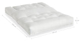 Hippo ut futon soffa, vit