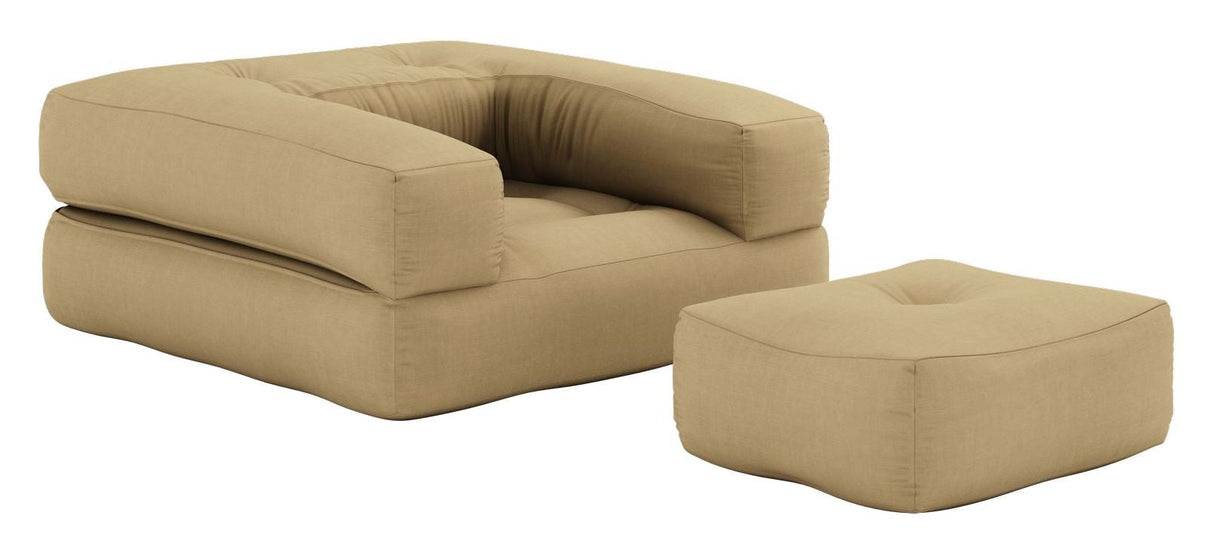 Kub futon, vete beige