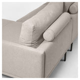 Galene 3-Pers. Soffa med vänsterläge schäslong, B214, Beige Chenille