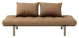 PACE DAYBED SOFA BED, BROWN LACKERAD PINE, MOCCA