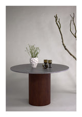 Austin Dining Table, MDF, Mocha, Ø120