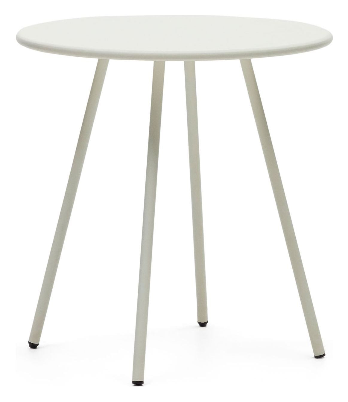 Montjoi Round Garden Table, White, Ø70