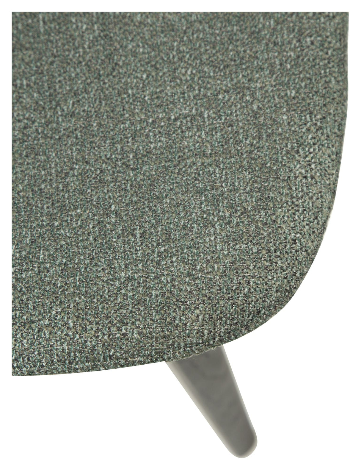 Paragon matstol, Pebble Green Bouclé tyg/svart aska