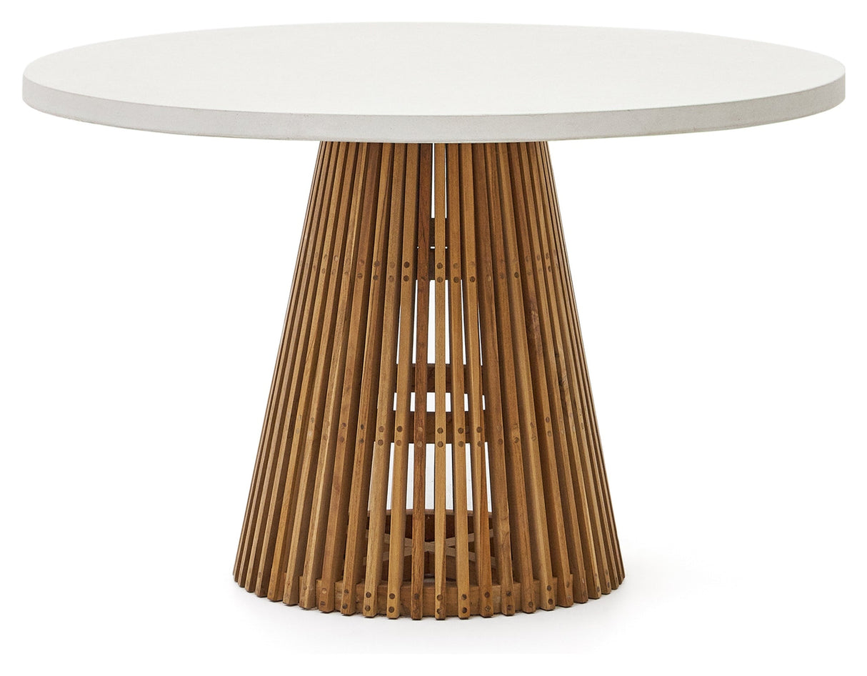 Alcaufar Round Table, White Ø 120 cm