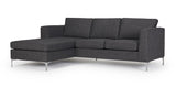 Shea 2-Pers. Sofa Gray, med vänster-schäslong