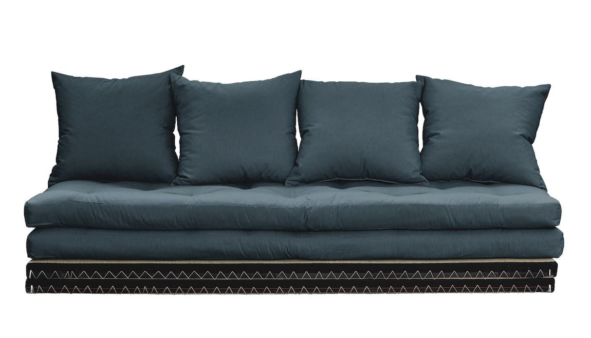 Chico Futon Soffa, Petroleum Blue w. Tatamimattor