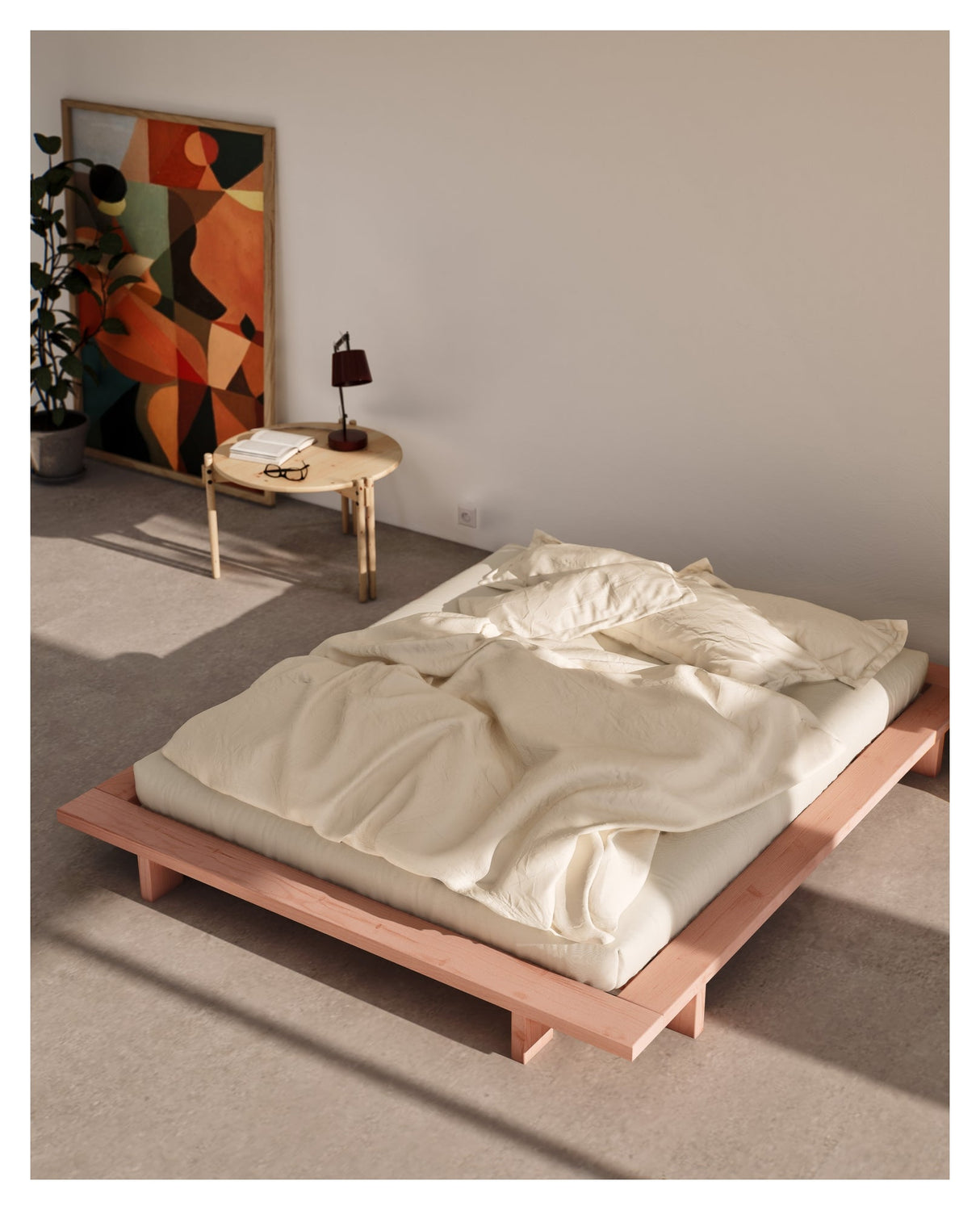 Japan Bed Frame 180 x 200, rosa