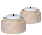 Tealight Holder, uppsättning av 2, naturen