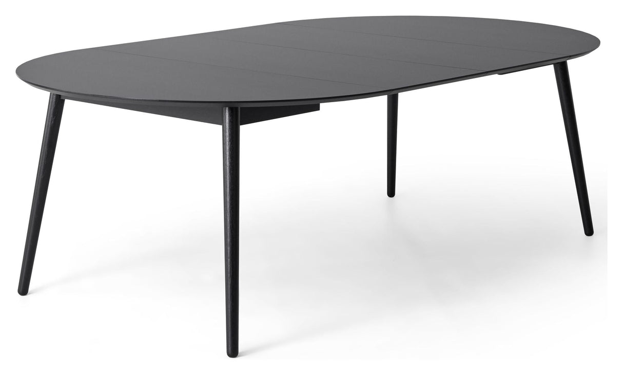 Meza Round Dining Table Ø135, Black/Ben Ash