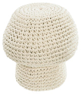 Enrica Mushroom Pouf i White Ø 30 cm