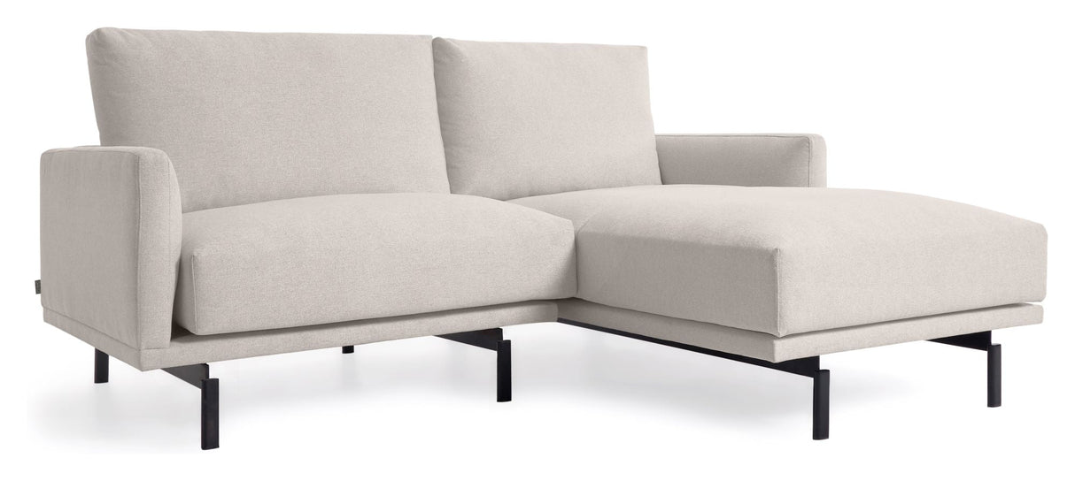 Galene 3-Pers. Soffa med höger ansikte schäslong, B194, Beige Chenille