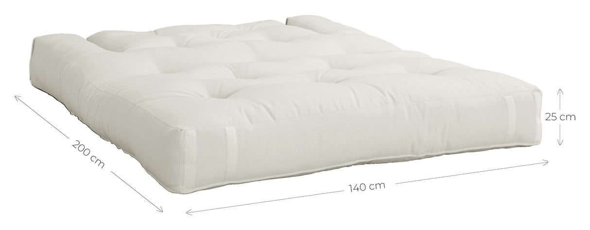 Hippo ut futon soffa, vit