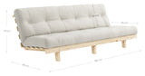 Karupdesign mager bäddsoffa, offwhite