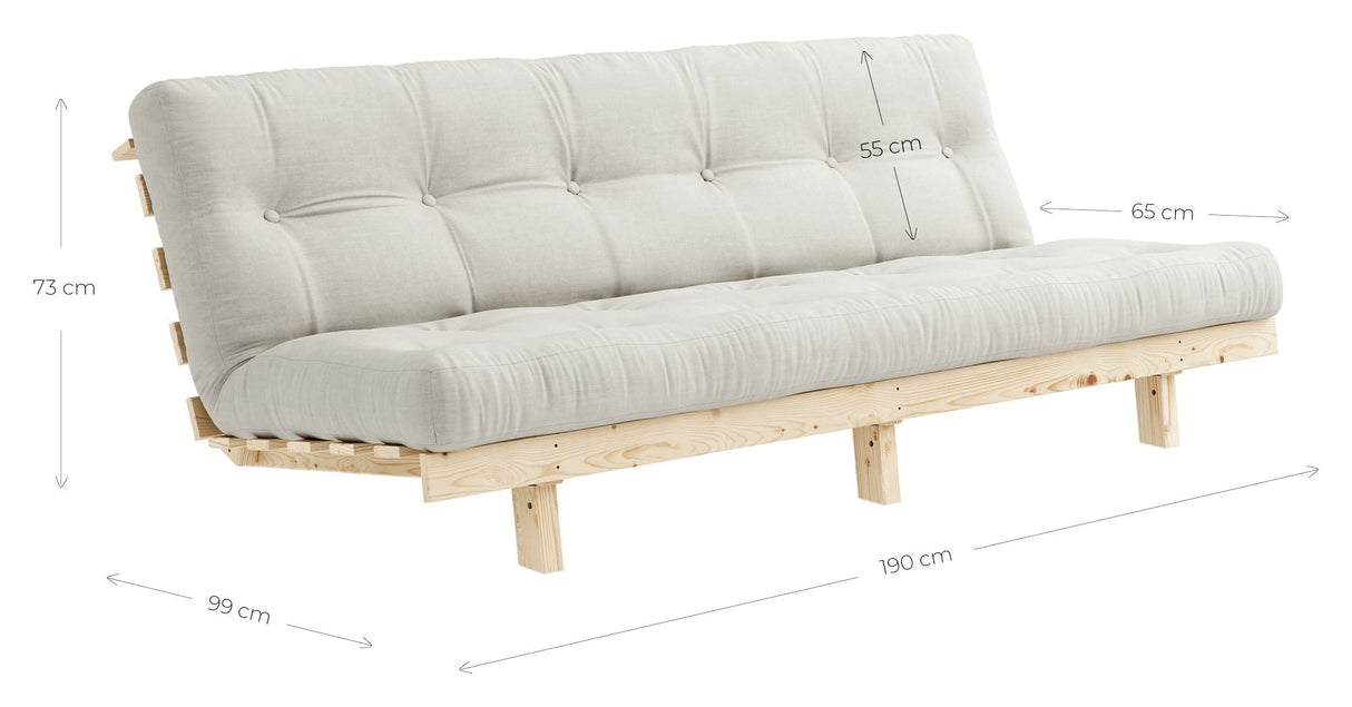 Karupdesign mager bäddsoffa, beige