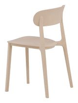 Ät bordstol, plast, beige