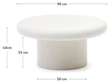 Addaia Café Table White, Ø90 cm