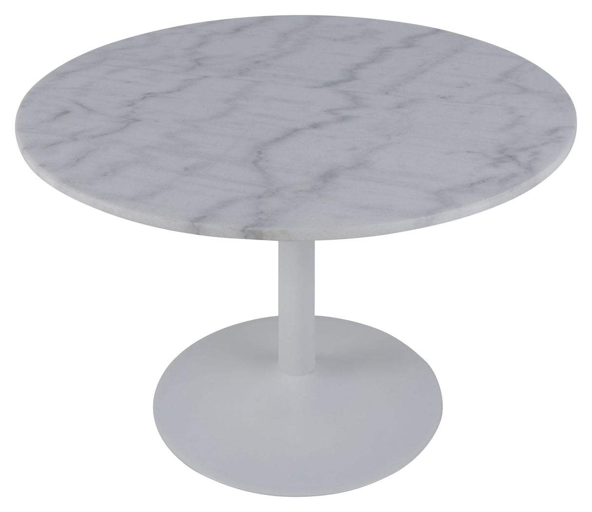 Cadiz Dining Table Ø110, White Guangxi Marble