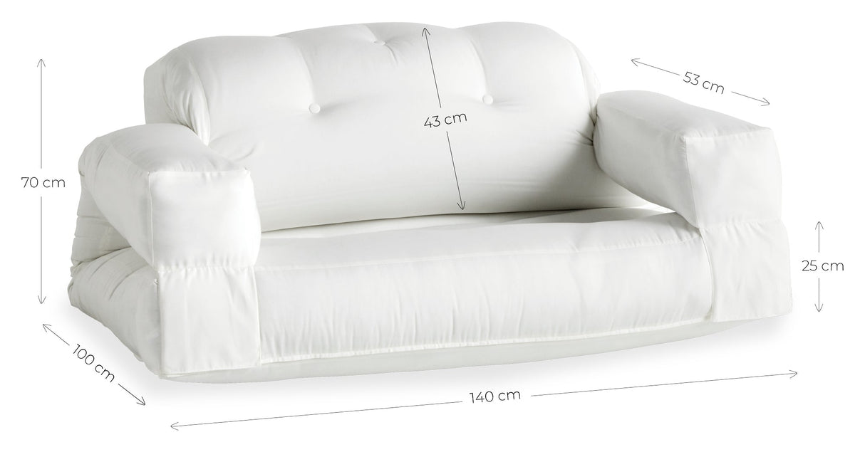 Hippo Out Futon Soffa, Beige