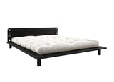 Peek Bed Frame w/lampor, svart, 200x160