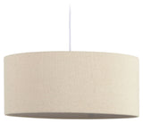 Nazli linne lampskärm, Ø50, beige finish