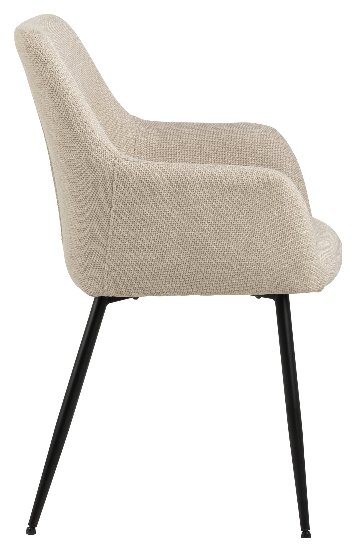 Lizzy, matsstol med/armstöd - beige